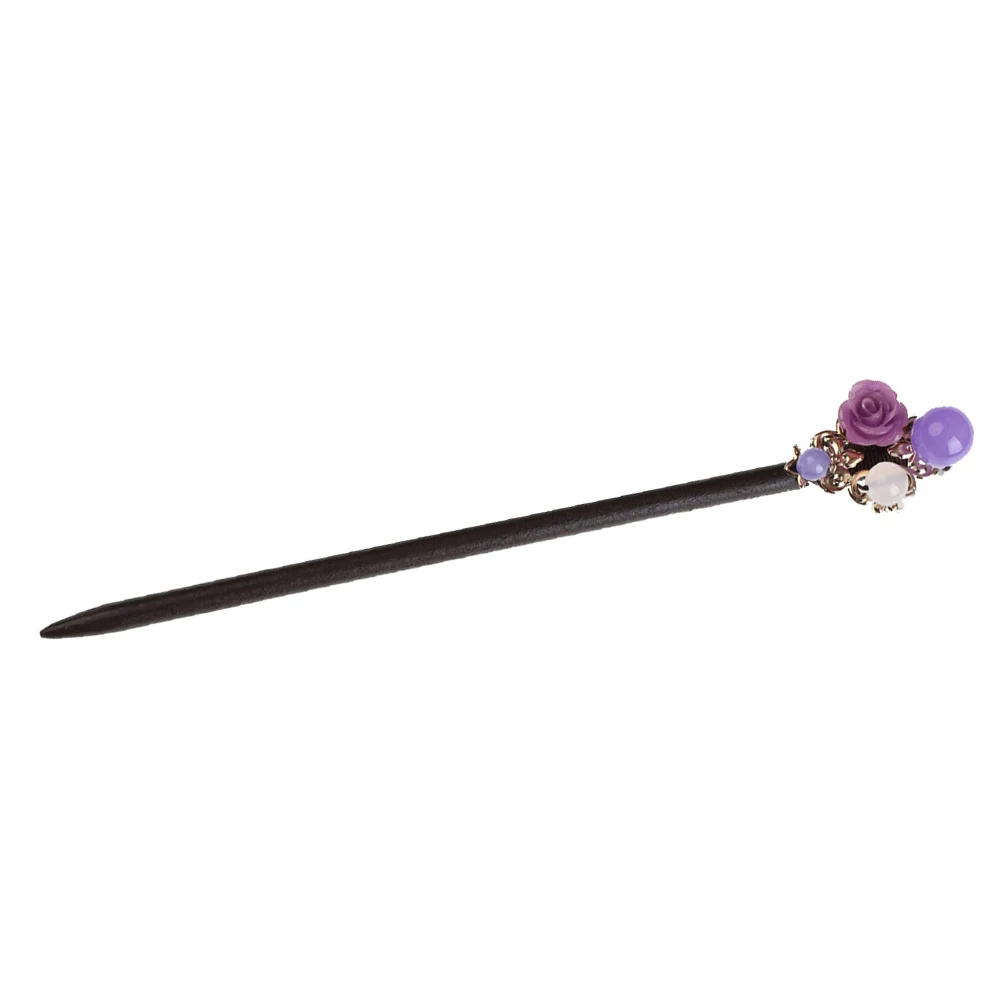 

Womens Hair Clips Japanese Sticks Pieces Chinese Kimono Flower Accessories Wood Forks Chopsticks