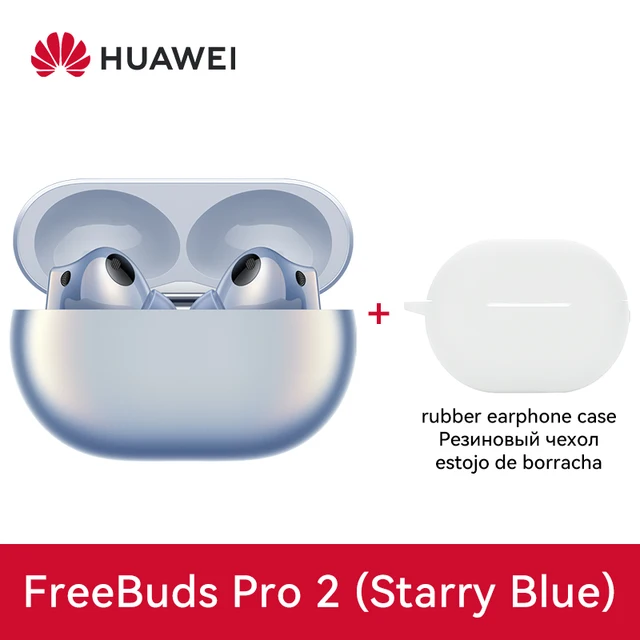 HUAWEI FreeBuds Pro 2 Starry Blue + white blue rubber case HUAWEI FreeBuds Pro 2 Starry Blue + white blue rubber case