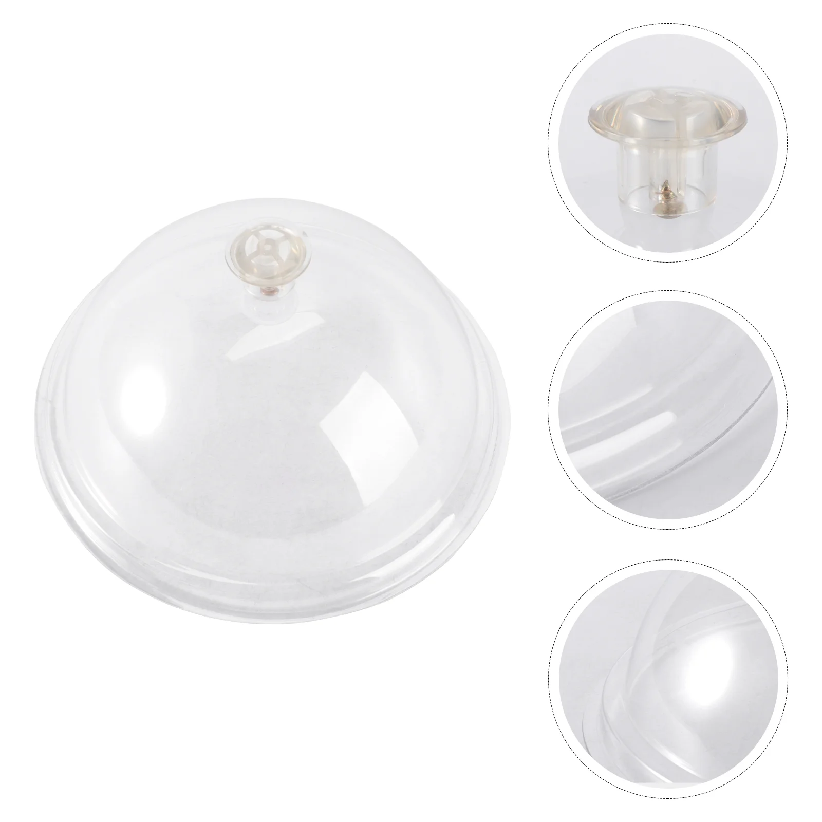 

Cover Dome Cake Display Covers Acrylic Clear Cloche Dessert Outside Round Lid Protector Stand Fly Inch Plate Microwave Platter