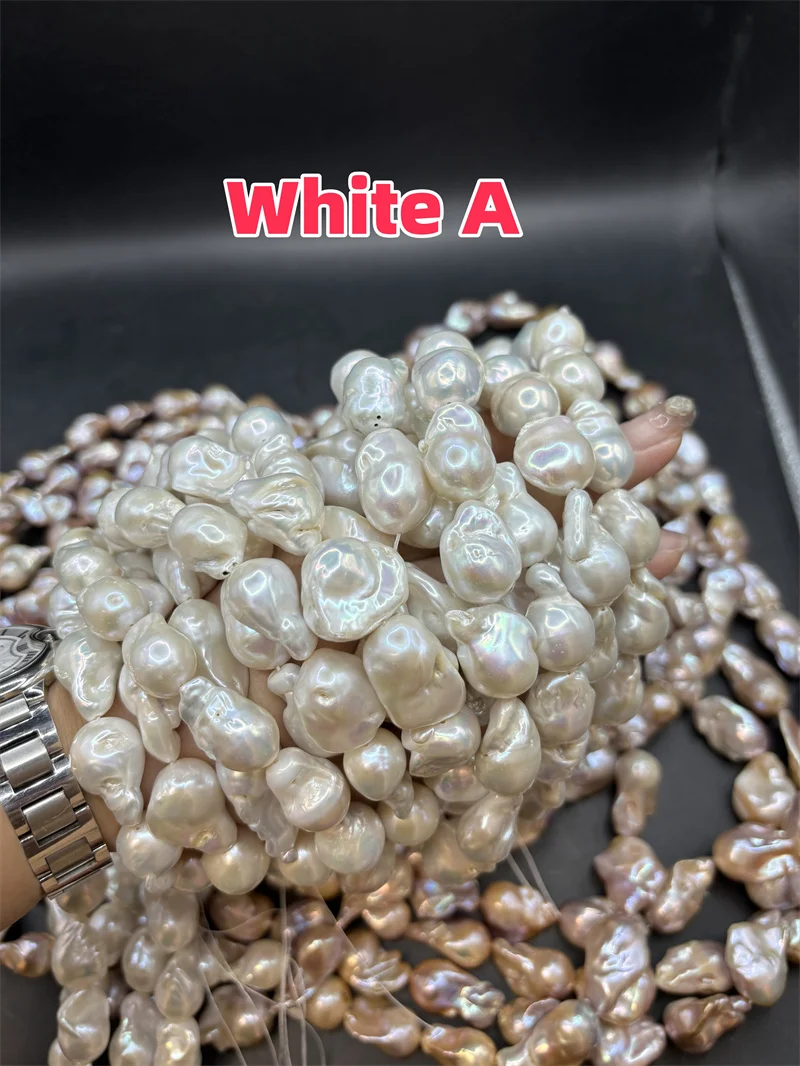 Ювелирные изделия из белого пресноводного жемчуга A 2A 3A свободные жемчужные