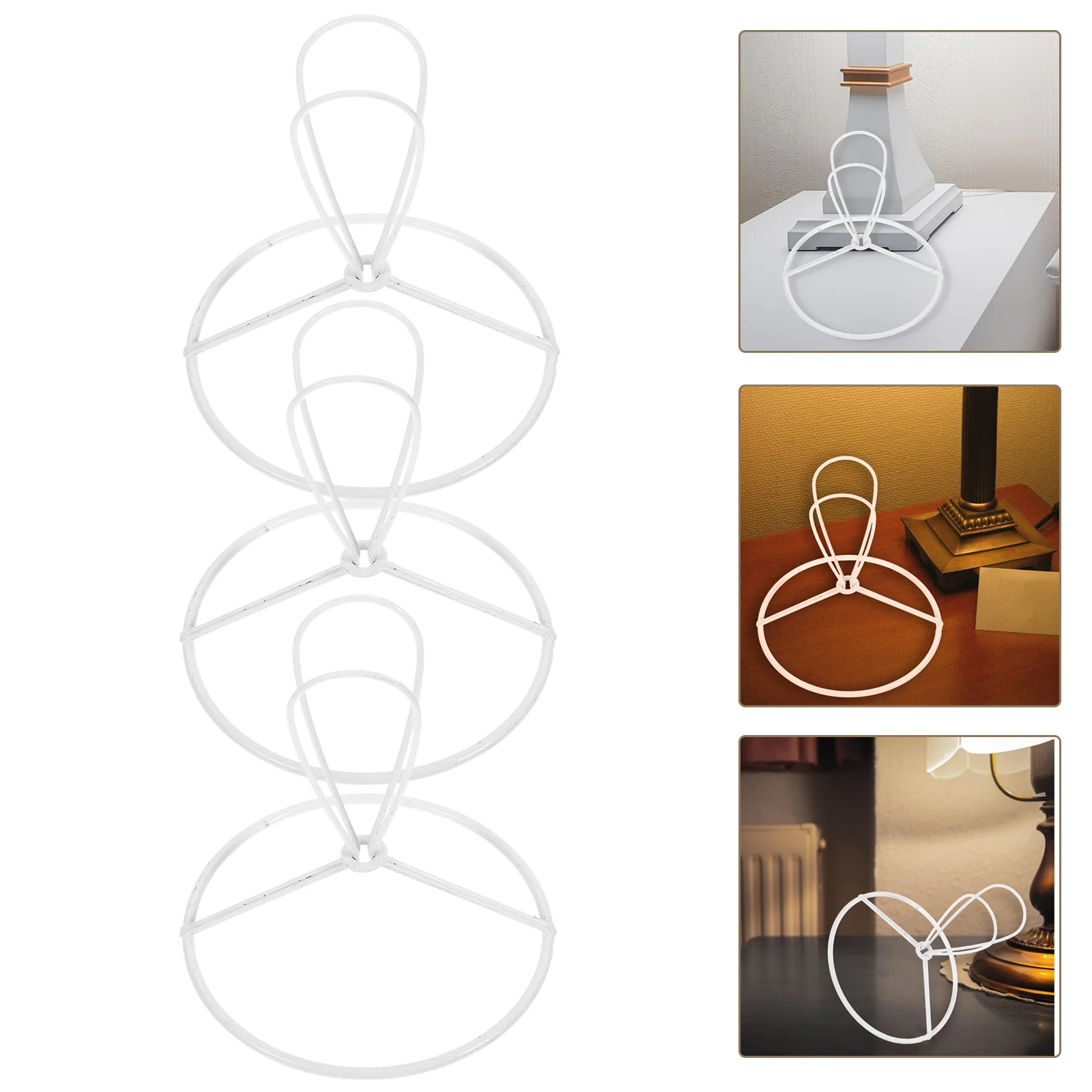 3 шт. зажим на рамке абажура круглый держатель лампочки лампы абажур рамка