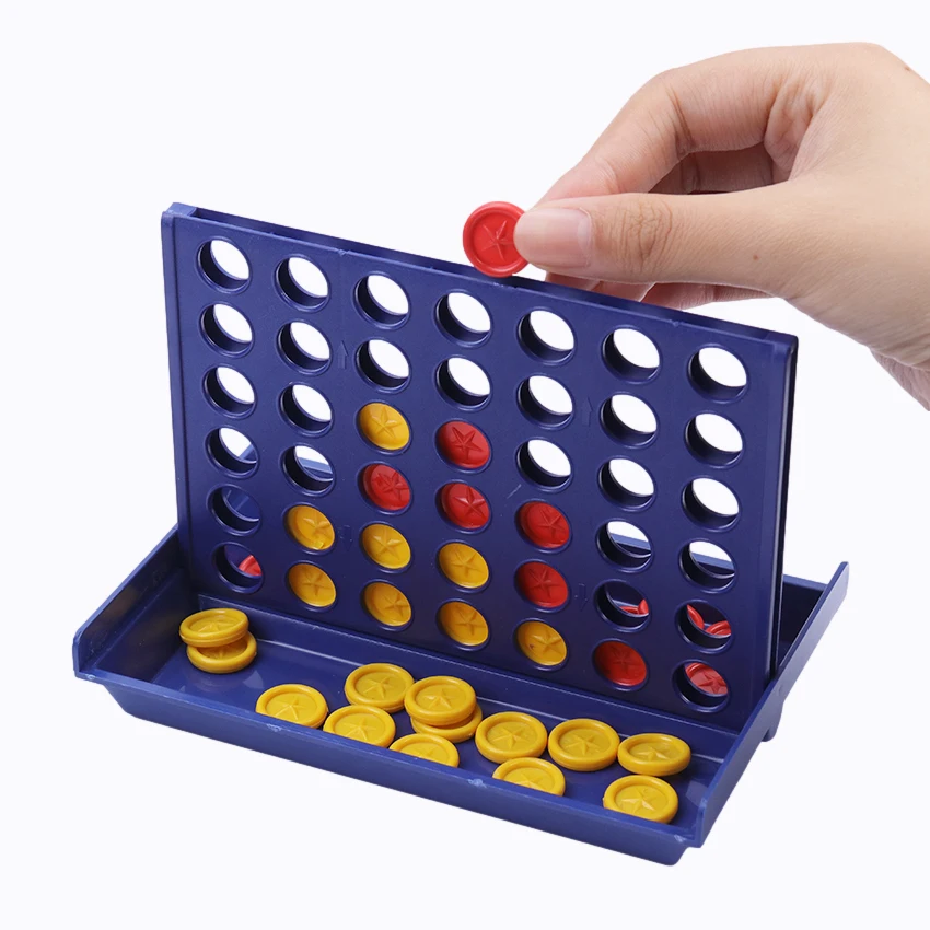 

1PC Connect 4 In A Line Board Game Children's Educational Toys Foldable Kids Children Line Up Row Board Puzzle Toys