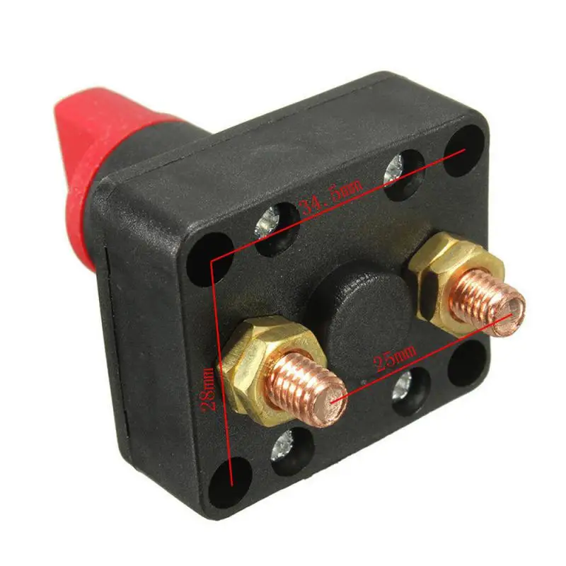 

Car Master Battery Isolator Disconnect Rotary Cut Off Power Kill Switch ON/OFF 12V 300A Switches & Relays Nterior Replacement Pa
