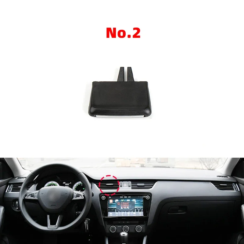 

1/2/4 шт. автомобильная передняя розетка для кондиционера, зажим для вентиляционного отверстия переменного тока, замена для Skoda Octavia 3 RS MK3 A7 2015-2021 5E 0819701