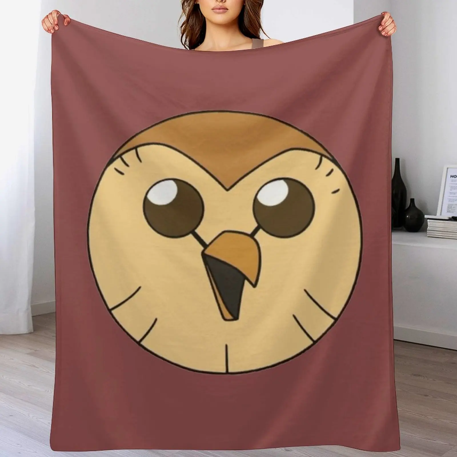 Одеяло с изображением совы рождественское украшение мягкие милые плед для
