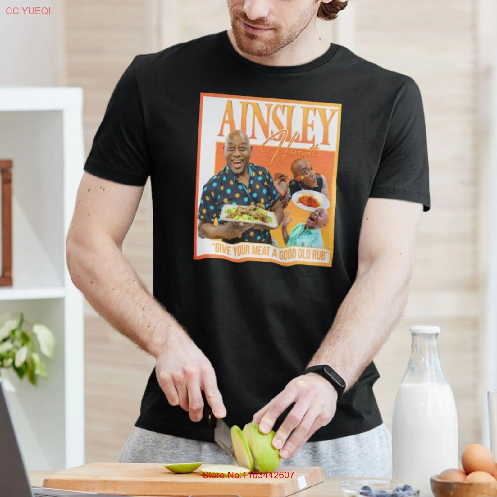 Футболка Ainsley Harriott Homage забавная футболка унисекс в британском стиле Cook Meme Tribute