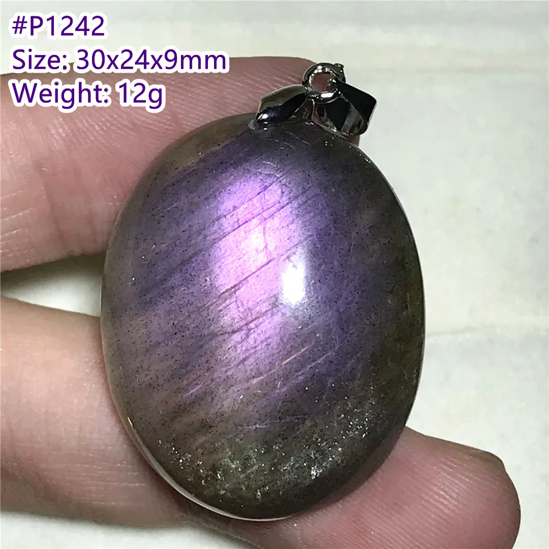 

Ювелирные изделия из Лабрадорита С Натуральным фиолетосветильник светом кулон для женщин и мужчин подарок из серебра с кристаллами 30x24x9 мм ...