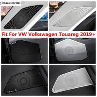 car styling handle bowl door speaker dashboard pillar a loudspeaker decor sticker cover trim for vw volkswagen touareg 2019 2022