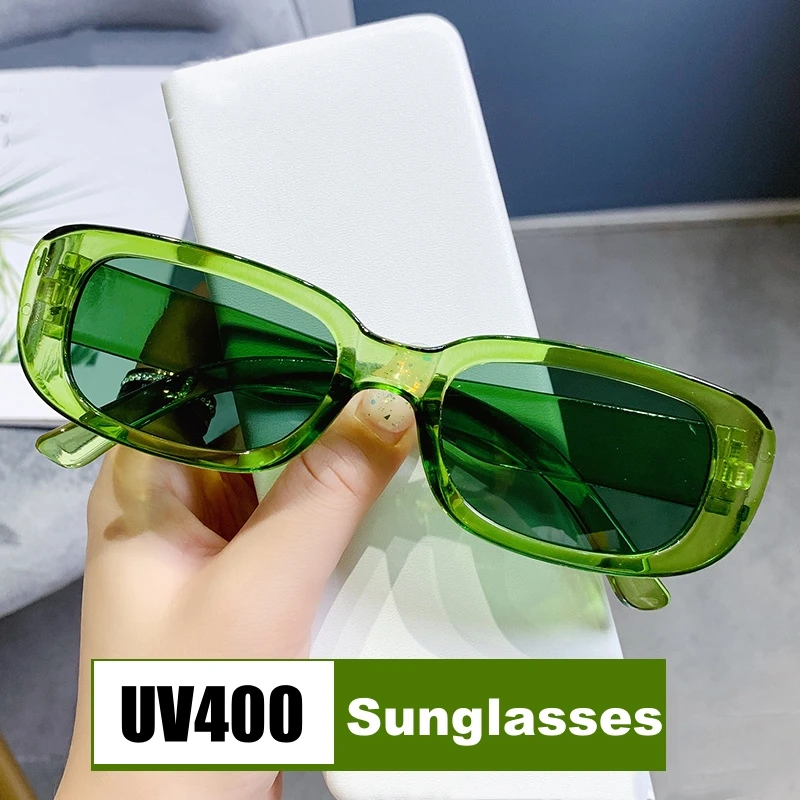 Women Men Vintage Sports Sunglasses Fashion Design Small Rectangle Sun Glasses Shades New Outdoor Eye Protection UV400 Goggles