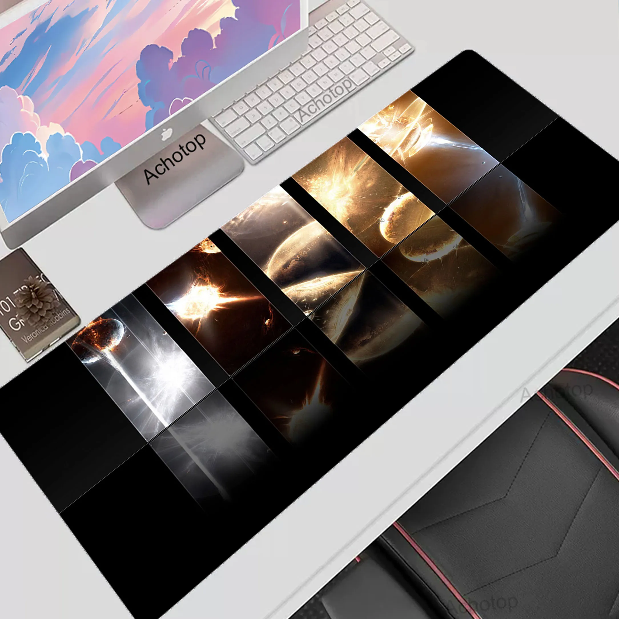 

Gamer Mousepad Speed Keyboard Mouse Mats Space HD Print Mouse Pad XXL Laptop Desktop Protector Big Soft Rubber Table Pads 100x50