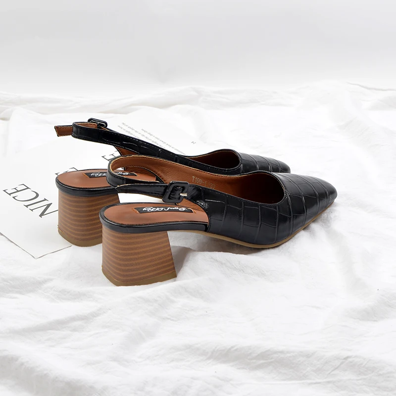 

Block Heels 2022 Sandals Square Toe Ladies Shoes Summer Med Suit Female Beige Espadrilles Platform Chunky New Retro Fashion Girl