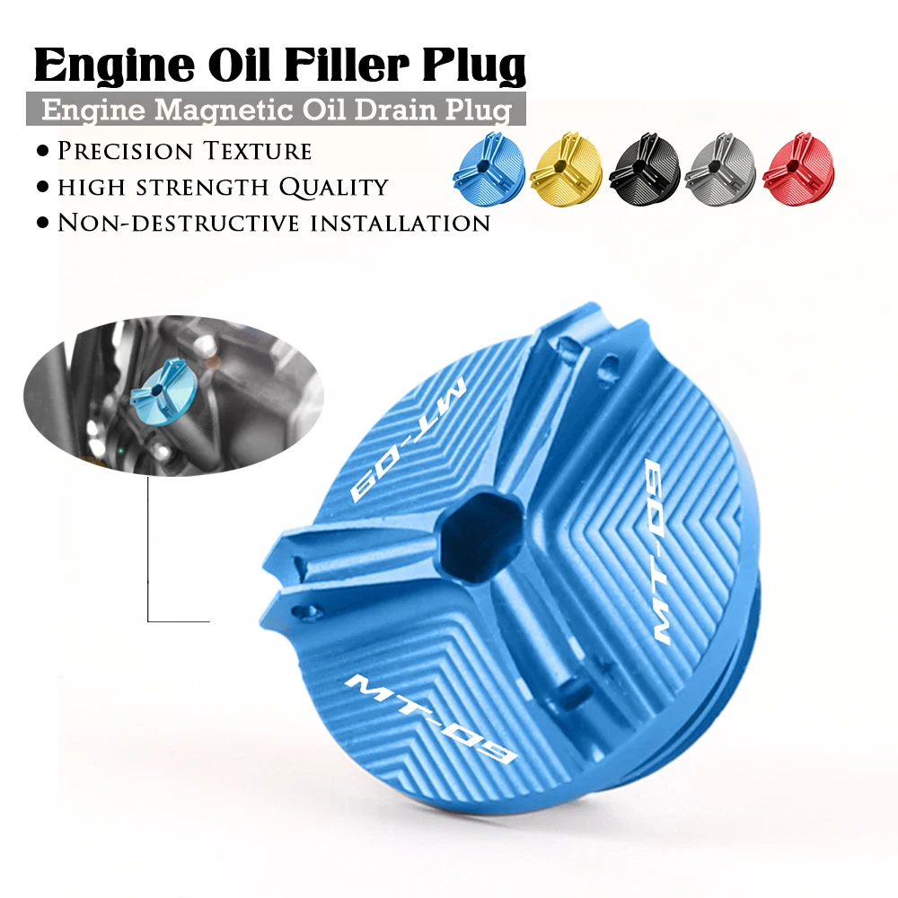 

Oil Filler Cover For YAMAHA MT09 MT-09 Tracer 900/GT 2014-2018 2019 2020 Motorcycle Accessories Engine Plug cap