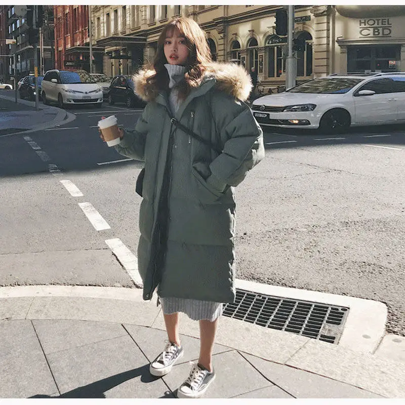 Parka Autumn Winter Jacket Women Clothes Vintage Warm Coat Female Thick Long Parkas Oversized Women's Down Cotton Warm Jacket