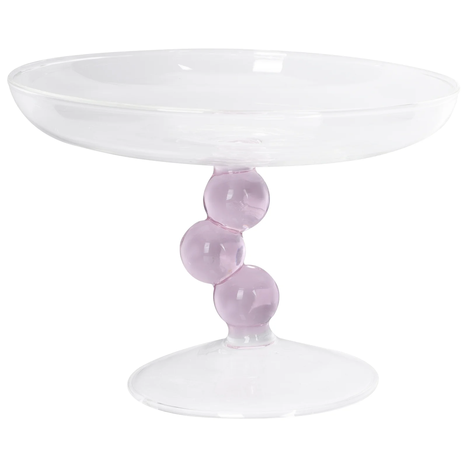 

Tray Dessert Plate Delicate Cake Stand Glass Snack Tray Glass Cake Stand for Party Home Photo Banquet