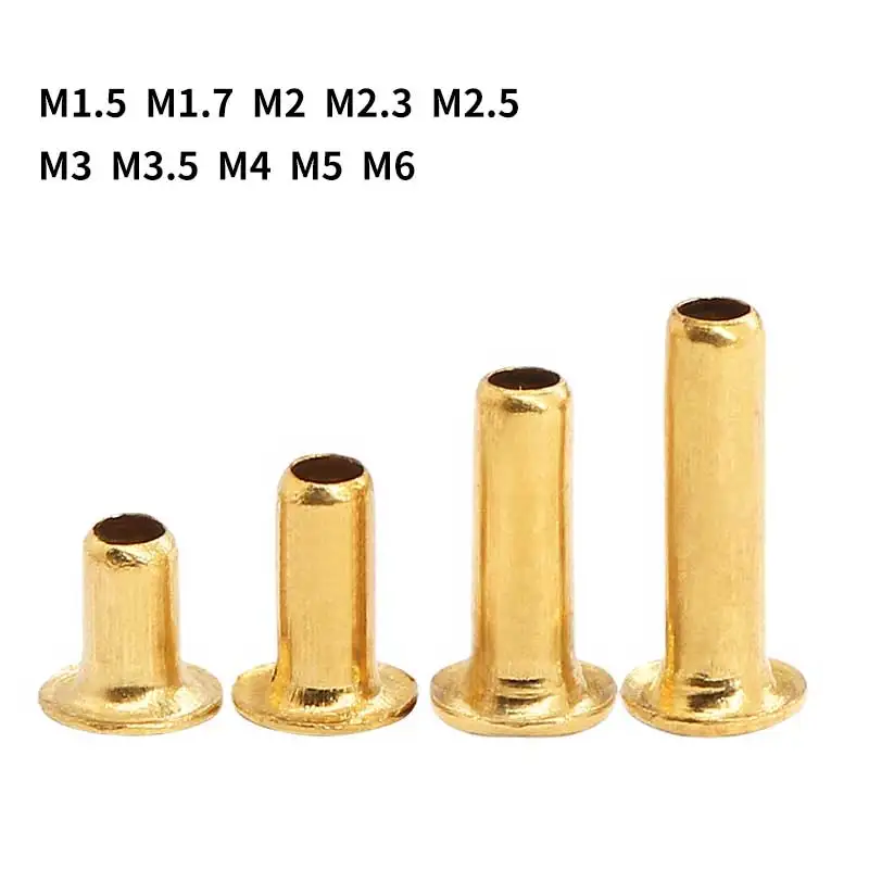 M1. 5m2m3m4m5m6 медная петушиная Кнопка пустотелые заклепки Одиночная Машина сквозное