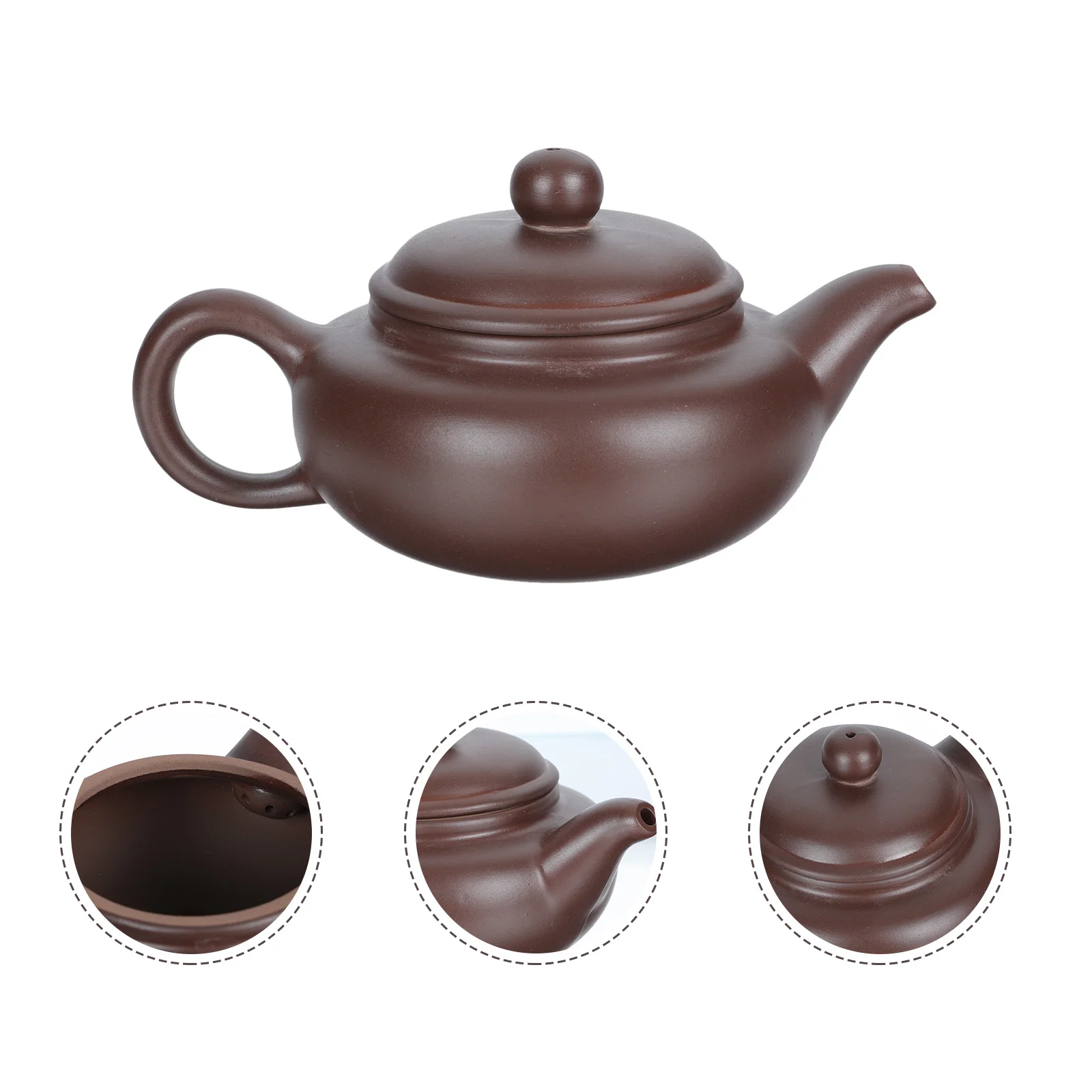 

1Pc Purple Sand Teakettle Tearoom Supply Household Kettle Durable Kitchen Kettle