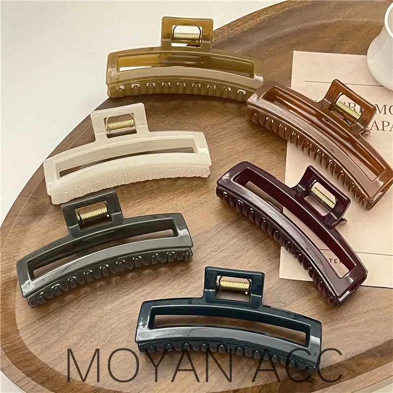 

Exquisite High-End Simple Big Shark Clip Hair Amount Of Four Seasons Grab Clip Elegant Temperament Hair Catch Senior Hair Clip