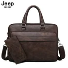 Мужской деловой портфель jeep buluo, оранжевый брендовый портфель для путешествий, сумка для ноутбука 14