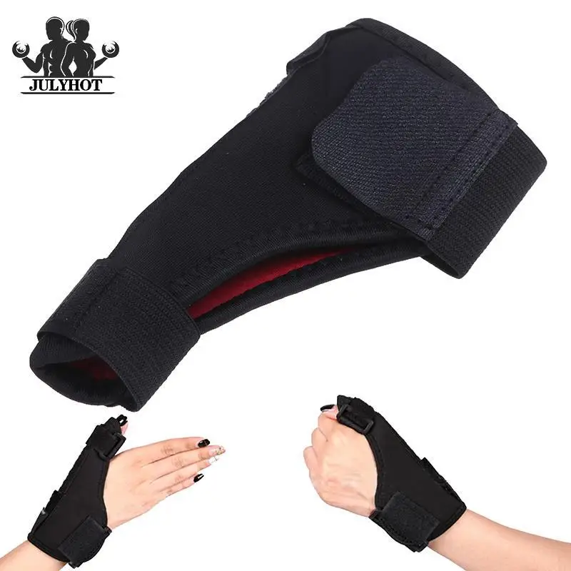 

1 Pcs Thumb Support Straps Adjustable Wrist Protector Band Sport Sprain Injury Recovery Finger Brace Wrap With Removable Splint