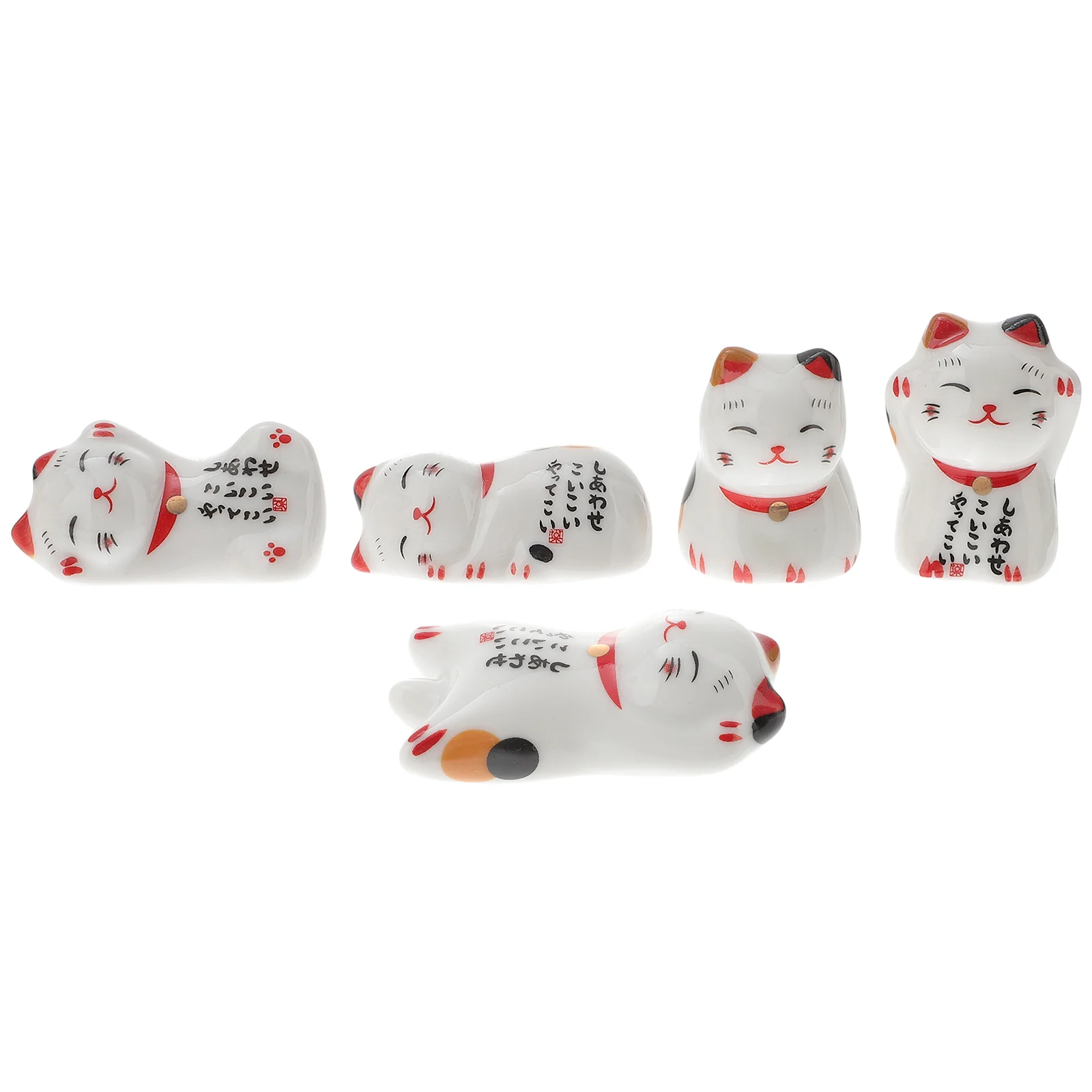 

Rest Chopstick Cat Chopsticks Holder Ceramics Ceramic Stand Tableware Rack Rests Lucky Utensils Calligraphy Silverware Figurine