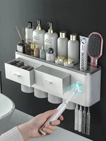toothpaste squeezer wall mount automatic toothpaste dispenser holder toothbrush squeezer holder rack bathroom accessories set