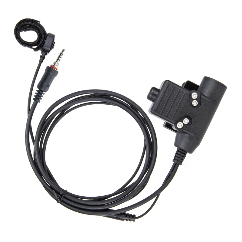 

Cold Resistant Pu Tensile Wire Adapter Connector Compatible with VX‑6R VX‑7R Walkie-talkie High Performance PTT Cable