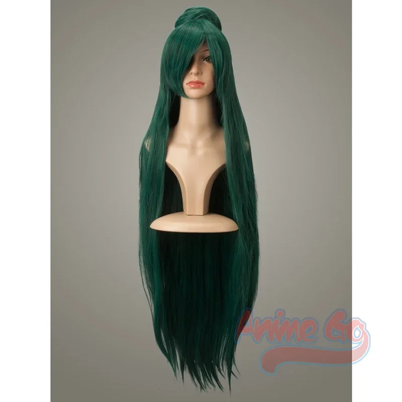 Аниме Сейлор Плутон Meiou Setsuna Косплей Парики Длинные волосы Парик Опора mp 001065