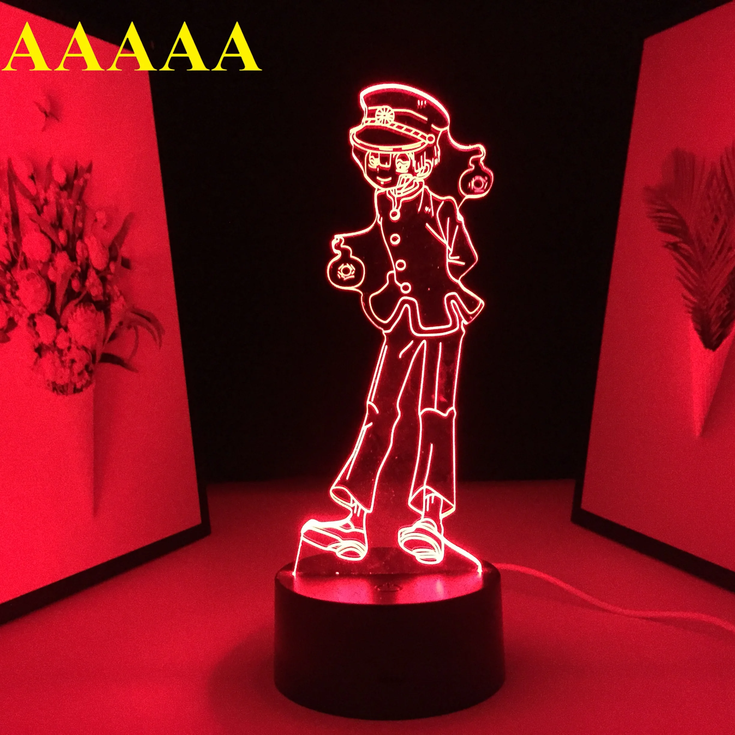 

Аниме-фигурка симпатичная настольное украшение для комнаты девочки Маленькая ночная лампа для детей подарки на день рождения 3D светодиодн...