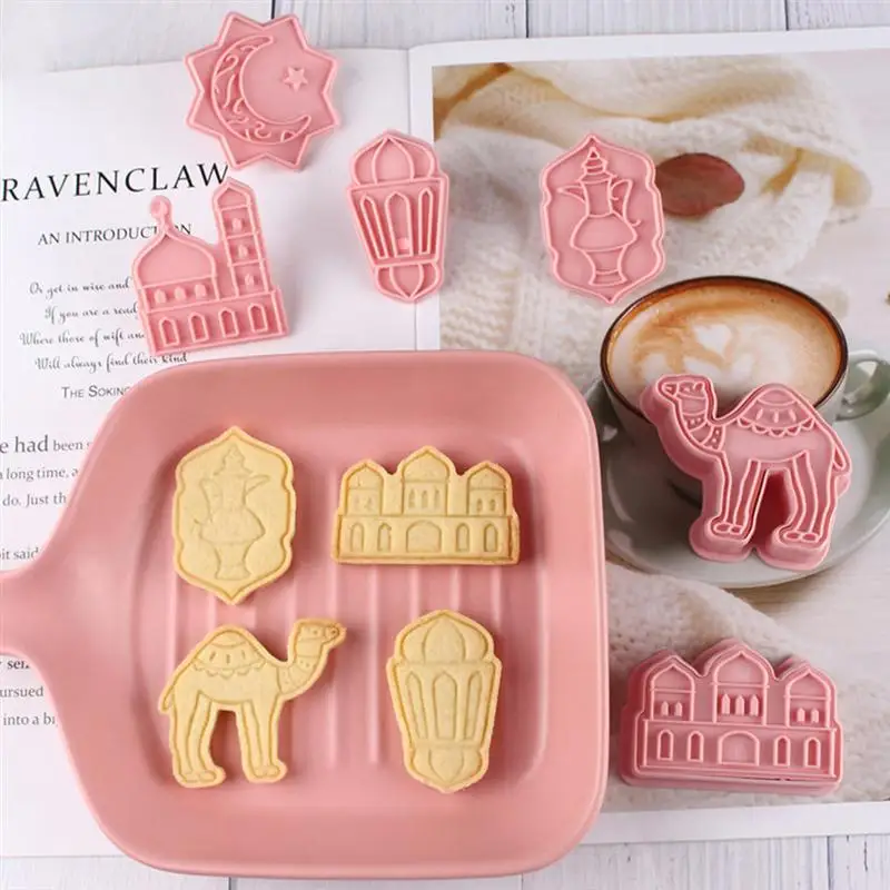 

1 Set/6pcs DIY Biscuits Molds Prop Ramadan Cookie Baking Tools Baking Molds