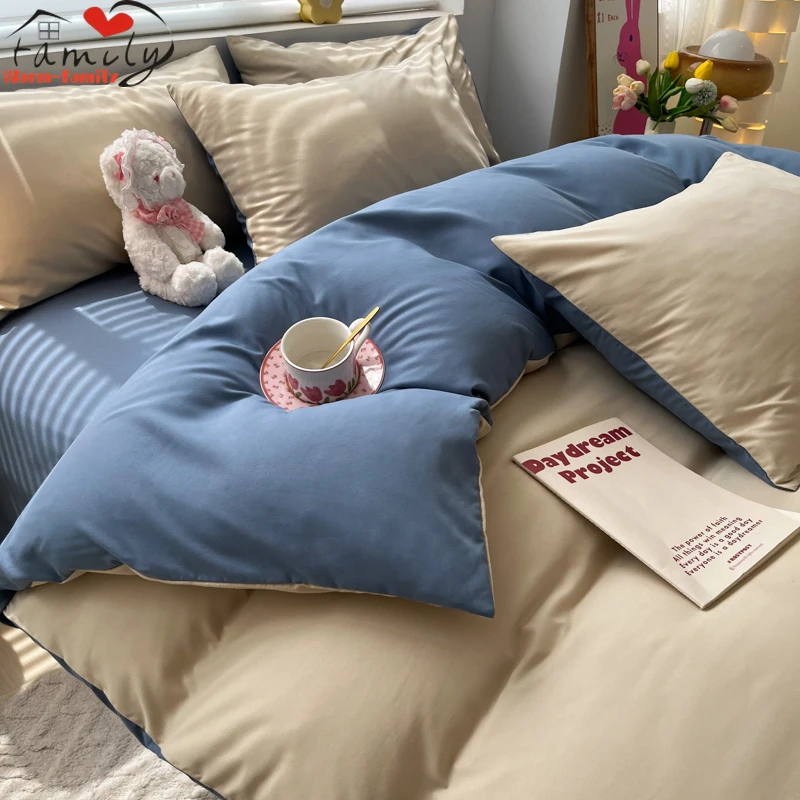 1 шт. housse de couette 200x230 однотонный пододеяльник двойной размер funda nordica cama 150 Queen/King