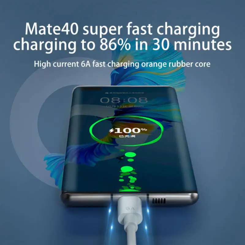 

Fast Charging Mobile Phone Charging Cable Phone Accessories Data Wire 66w Wire Usb-c Charger Portable Data Cord Type C Usb Cable