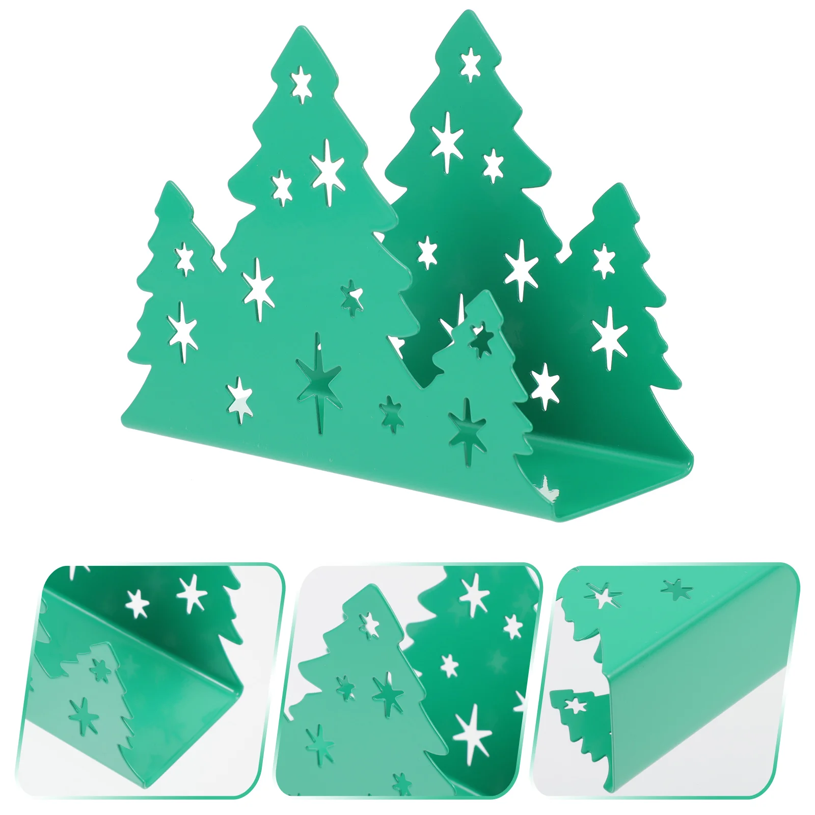 

Napkin Holder Tissue Dispenser Christmas Tabletop Rack Decorative Paper Tree Modern Metal Case Antiquefreestanding Table Holders