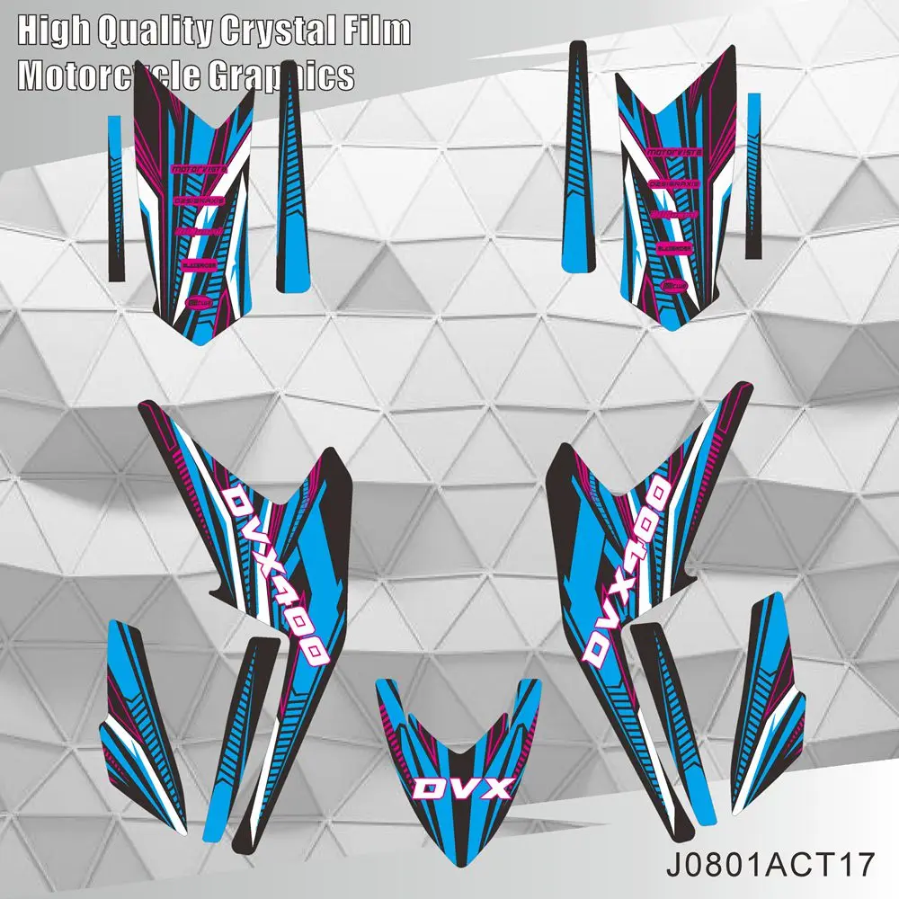 ДЛЯ ARCTIC CAT DVX400 ARCTICCAT DVX 400 2005 2006 2007 2008 полностью графические наклейки для мотоцикла