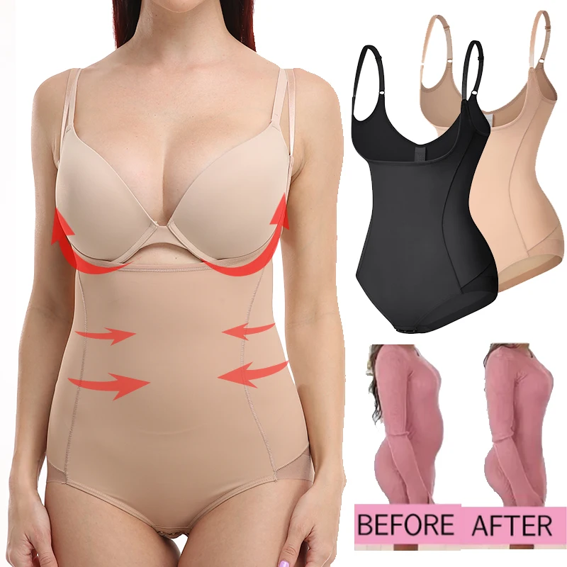 

Shapewear Bodysuit for Women Tummy Control Seamless Butt Lifting Panty Waist Trainer Corset Stomach Body Shaper Slimming Girdles