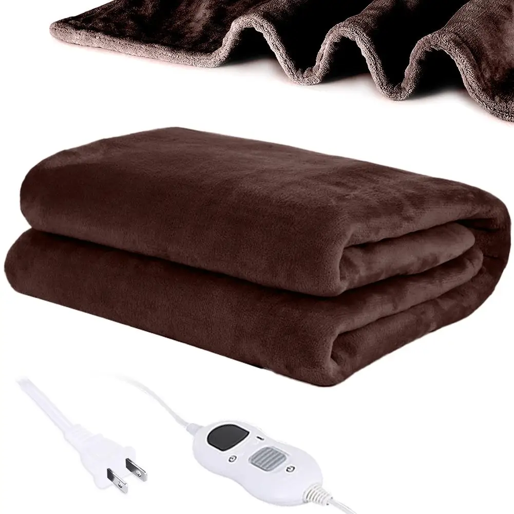 

Electric Blanket 110v Car Home Warming Heating Flannel Blanket Shoulder Neck Mobile Heating Shawl Temperature Control