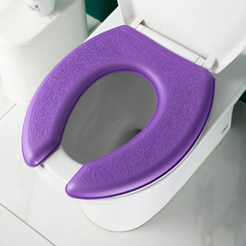 

Washable Sticker Foam Toilet Cover Waterproof Toilet Seat Silicone Bathroom Closestool Mat Pad Cushion Four Seasons Household