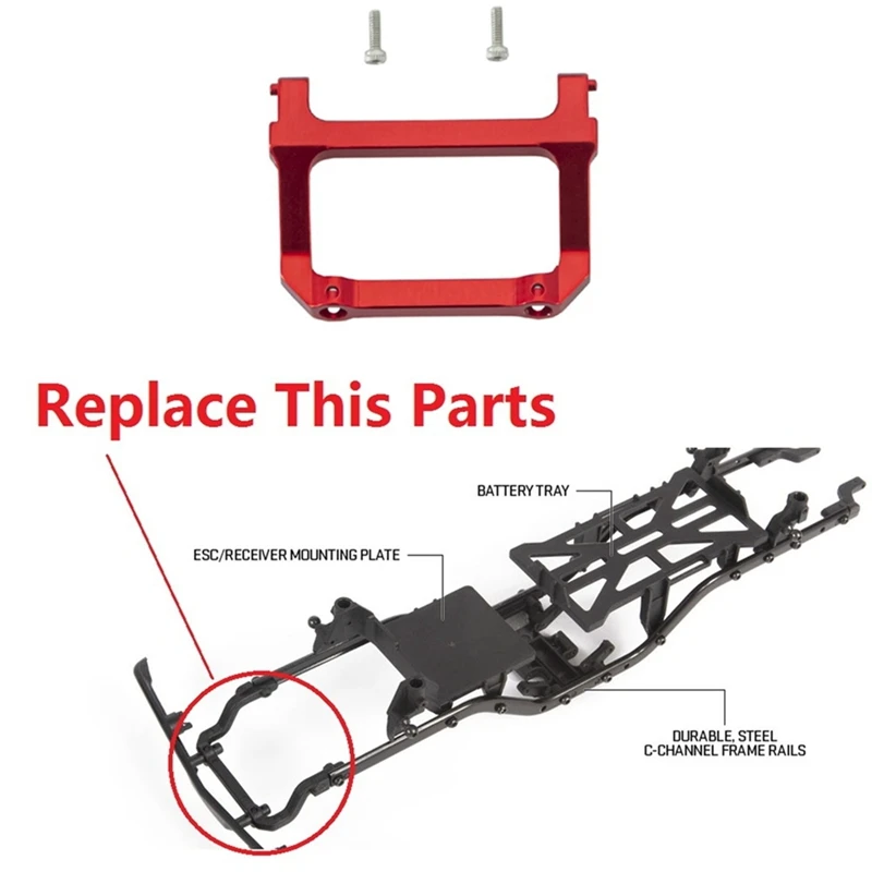 Для осевого SCX24 AXI00001 C10 1/24 RC Гусеничный автомобиль металлический кронштейн для