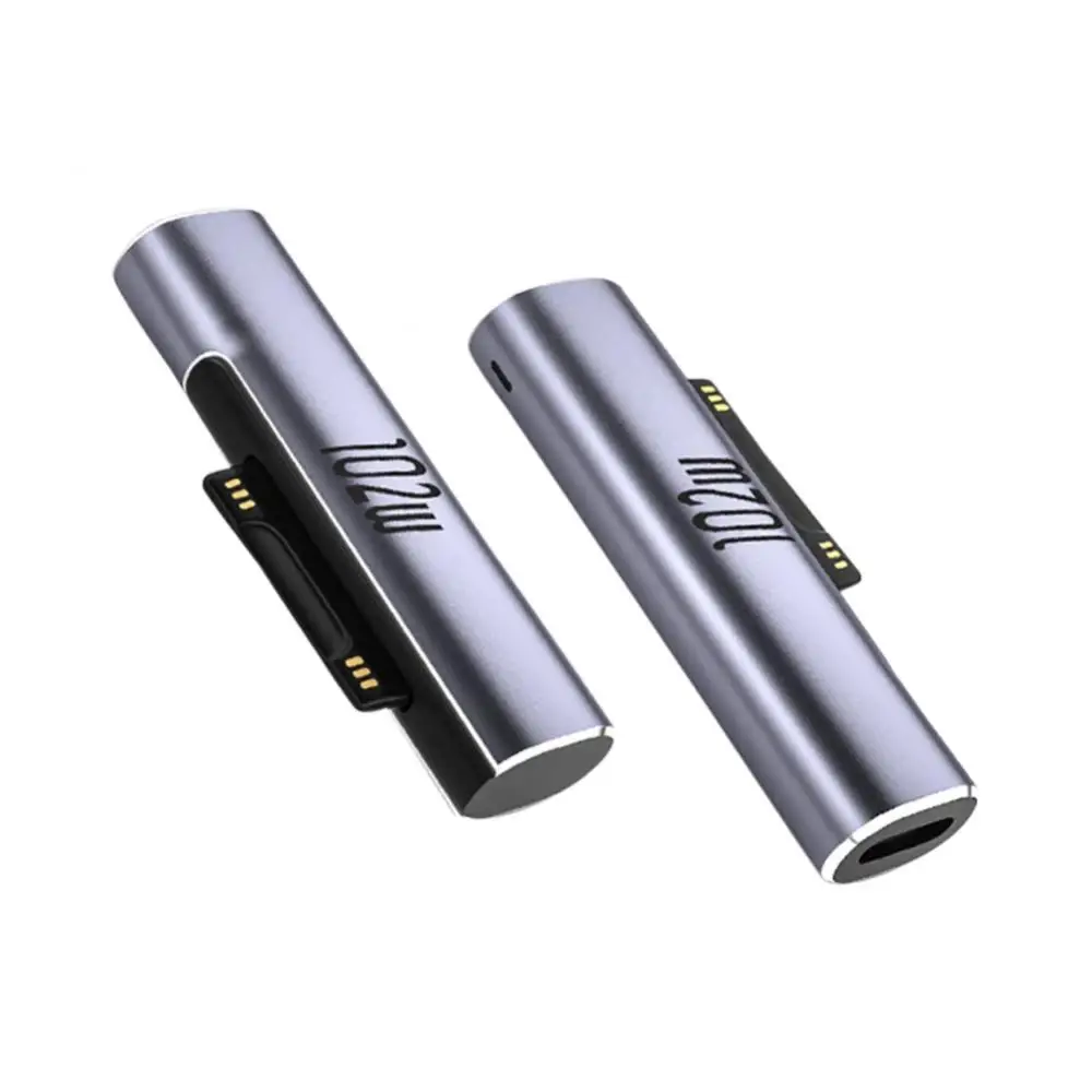 

102W USB Type C Magnetic Adapter For Microsoft Surface Pro 8 7 6 5 4 3 PD Fast Charging Coverter For Surface Laptop Book 3 2 1