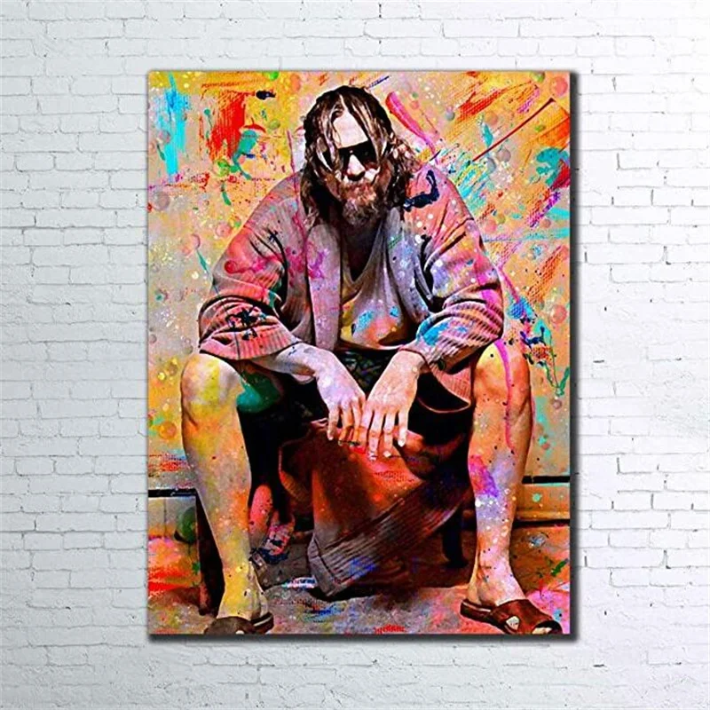 Поп-граффити Искусство большой Lebowski классический фильм плакат холст печать