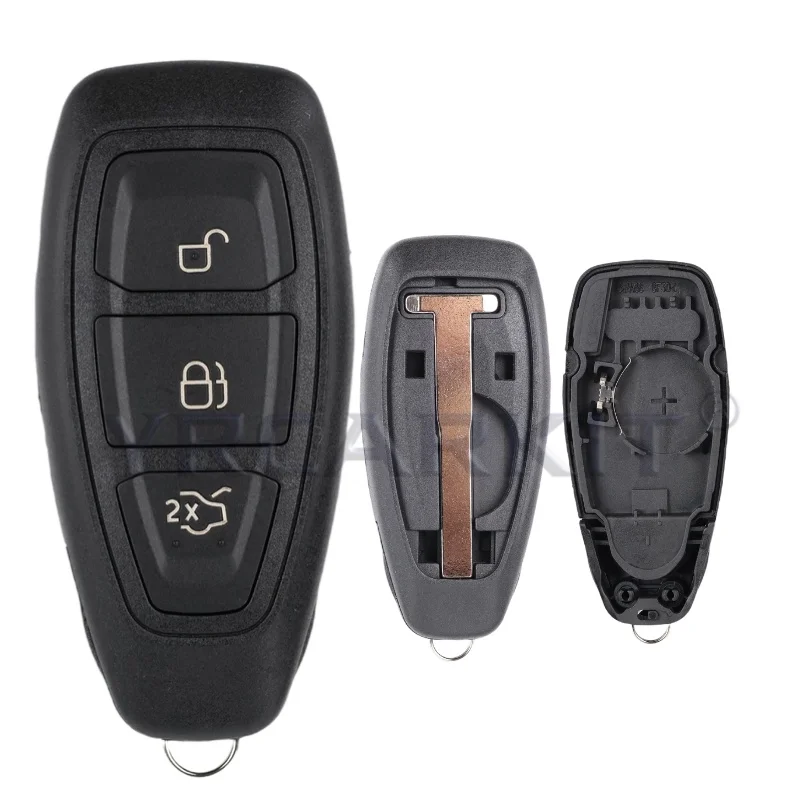 

Автомобильный вход без ключа, умный дистанционный ключ для Ford Focus Grand C-Max Kuga Mondeo Fiesta B-Max 4D ID49 чип, чехол для аккумулятора, чехол, лезвие