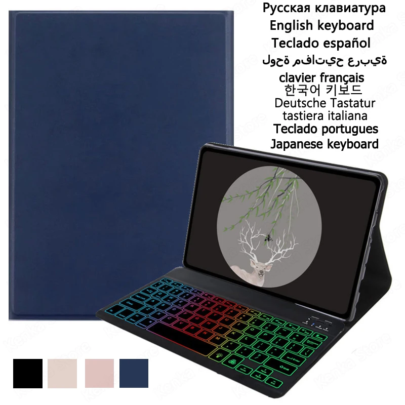 

Cover for Funda Lenovo Tab M10 HD 2nd Generation TB-X306F TB-X306X 10.1 Inch Rainbow Backlight Keyboard Case Funda Teclado Cover