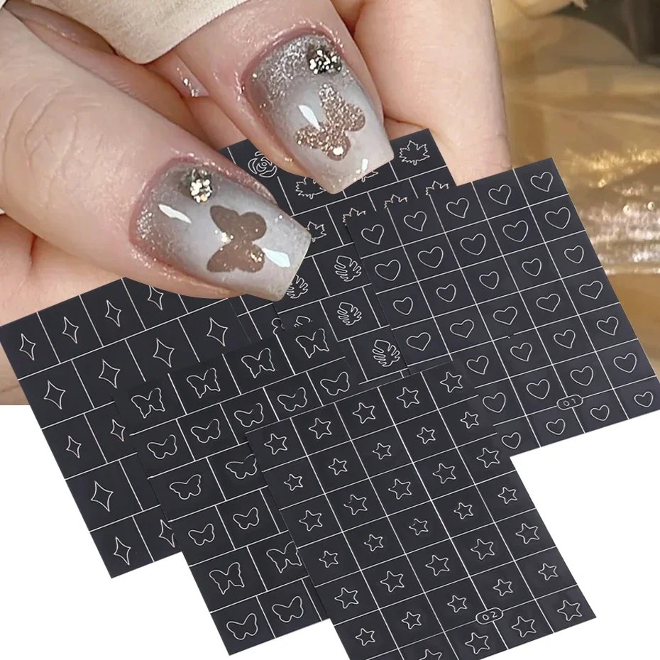 6 шт. наклейки для ногтей