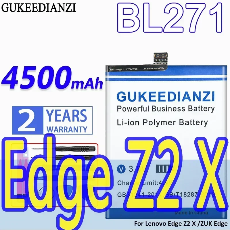 Аккумулятор GUKEEDIANZI большой емкости BL271 4500 мАч для Lenovo Edge Z2 X ZUK аккумуляторы