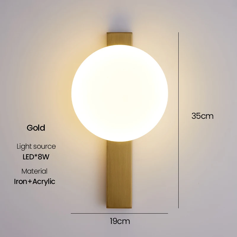 

LED настенный светильник OPKMB золотой/черный