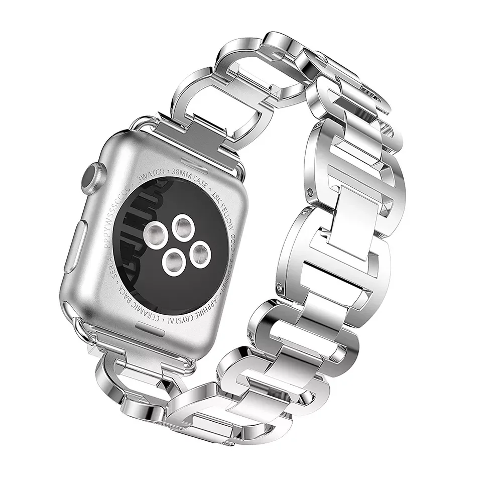 

Браслет металлический Алмазный для Apple Watch Band 44 мм 41 мм 42 мм, ремешок из нержавеющей стали для iwatch 7 SE 6 5 4 3 38 45 40 мм