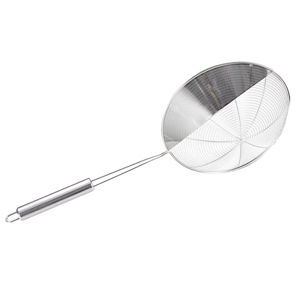

Food Long Handle Skimmer Spoon Scoop Colander Strainer Stainless Steel Slotted Cooking Spider