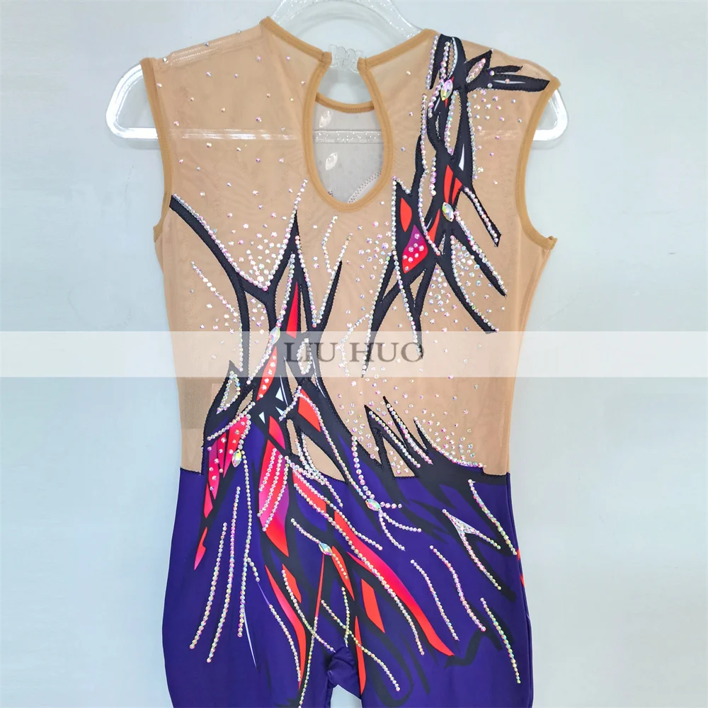 Женское платье LIUHUO с длинным рукавом для ритмической гимнастики