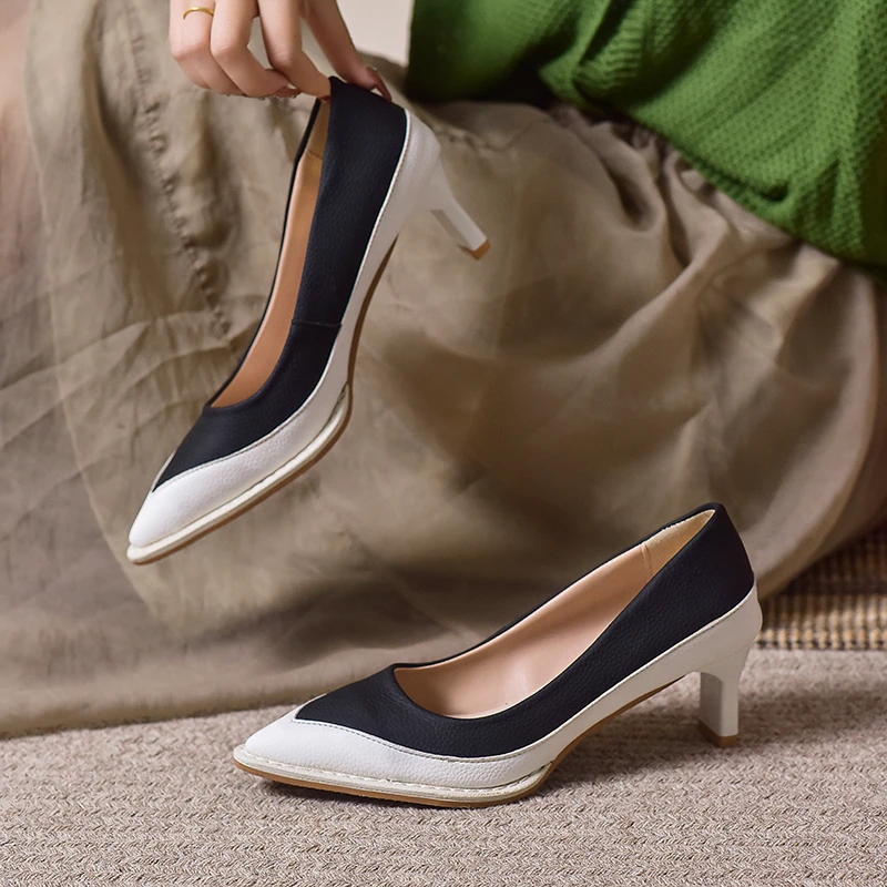 

Women's High Heels 2022 Stilettos Sexy Pointed Toe Slip-On Party Fashion Shoes Ladies Size 34-43 PU Plus Size Women's Shoes