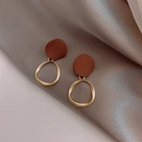 s925 silver needle new temperament all match simple and cold wind retro matte earrings earrings for women jewelry stud earrings