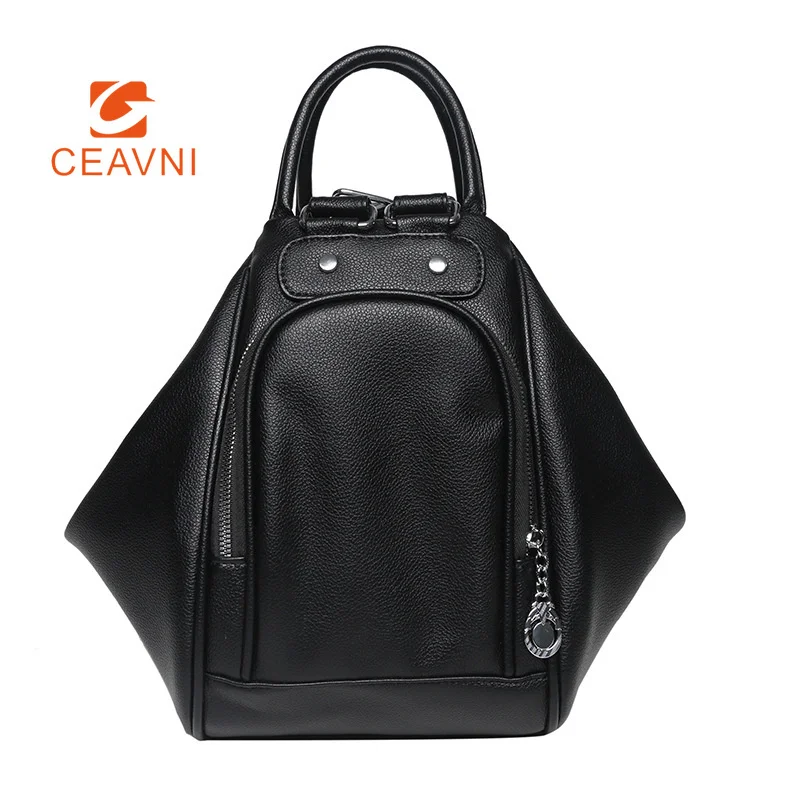 

2023 Casual Soft Leather Women's Backpack PU Material Fashion Student Bag Solid Outdoor Backpack Portability Travel Tote